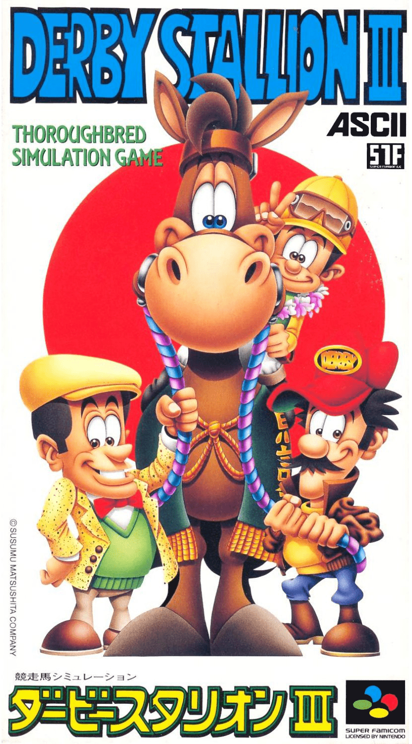 Derby Stallion III box art for Super Famicom